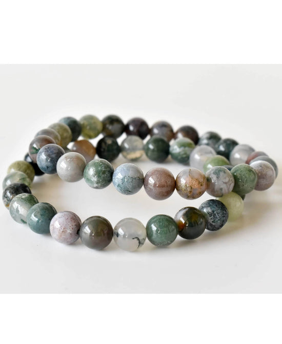Jasper Mala Gemstone Bracelet - Fancy Jasper Bracelet | Stretchy Beaded Bracelet | Soul Flower