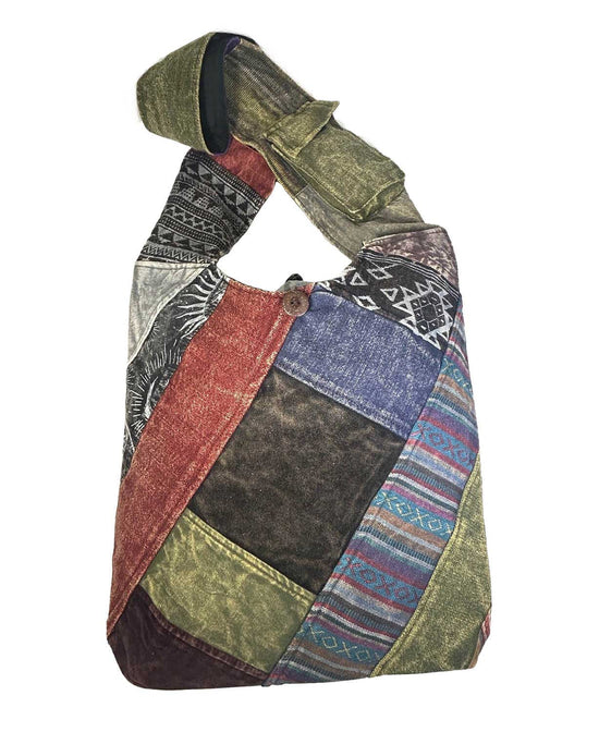 Stone and Soul Boho Bag - Patchwork Boho Bag | Hippie Shoulder Bags | Soul Flower