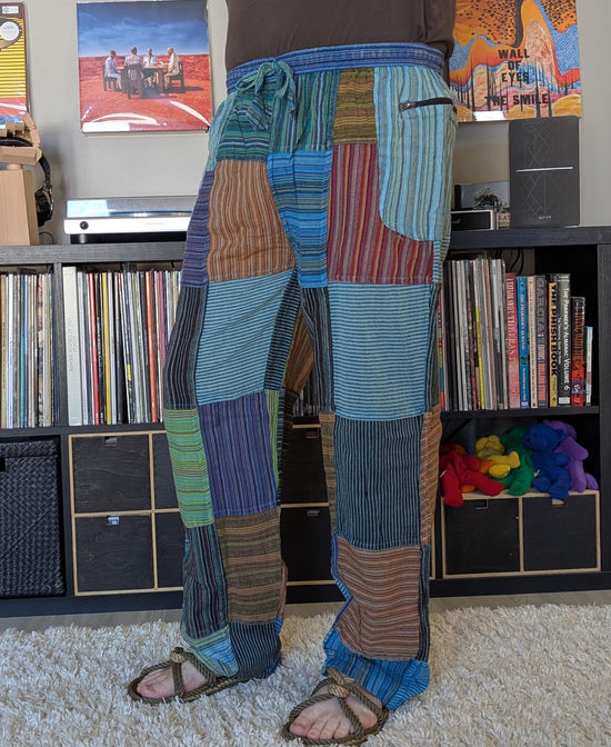 Trailblazer Patchwork Hippie Pants - Patchwork Lounge Pants | Hippie Pants | Soul Flower Men