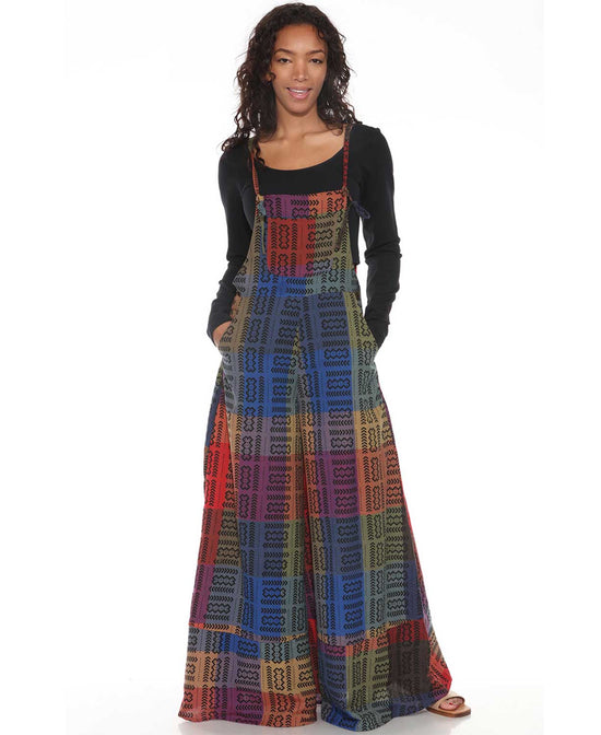 Rainbow Rythym Tie Overalls - Boho Overalls | Hippie Jumpsuit | Soul Flower