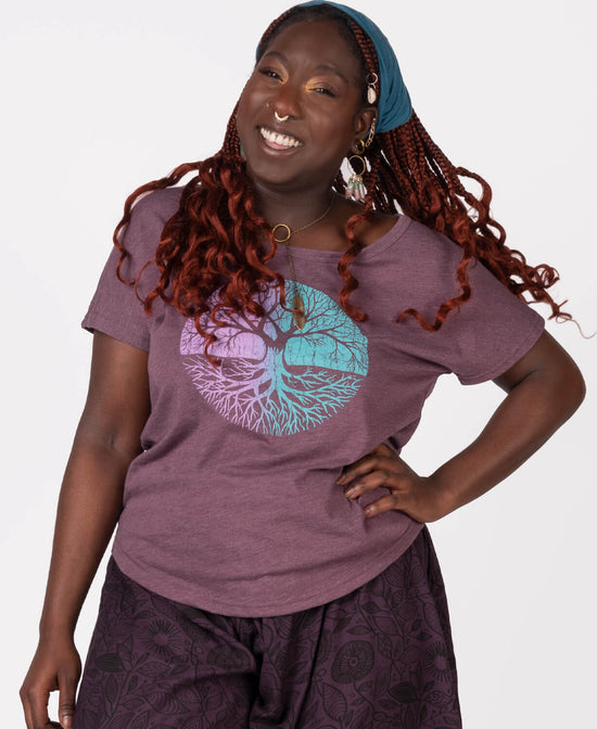 Tree of Life Slouch Top - Tree of Life Women's Tee | Tree T-Shirt | Soul Flower