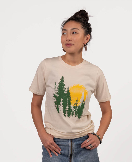 North Woods Organic T-Shirt - Unisex - North Woods T-Shirt | Organic Cotton Tees | Soul Flower Women