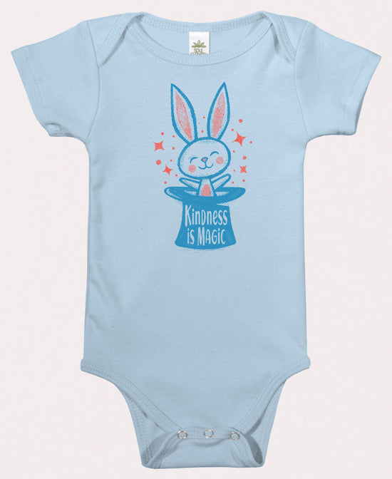 Closeout! Kindness is Magic Baby Bodysuit - Kindness is Magic Onesie | Bunny Baby Clothes | Soul Flower