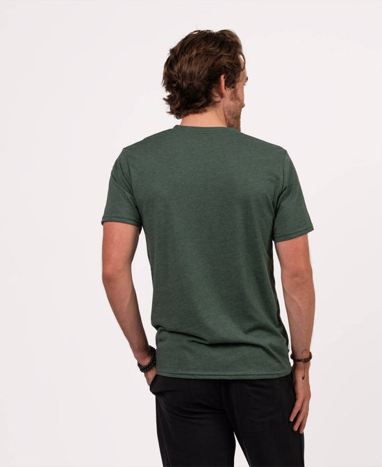 Summit Solstice Mandala Recycled T-Shirt - Unisex - Mountain Mandala T-Shirt | Green Recycled Tee | Soul Flower Men