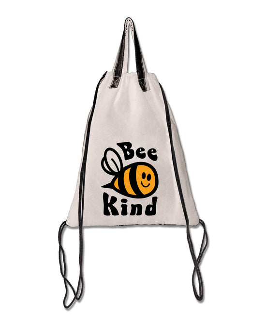 Bee Kind Cinch String Backpack - Bee Bag | Boho Backpacks | Soul Flower