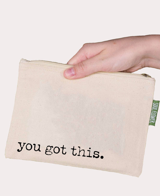 You Got This Large Zipper Pouch - You Got This Pouch | Motivational Pouches | Soul Flower