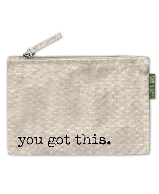 You Got This Large Zipper Pouch - You Got This Pouch | Motivational Pouches | Soul Flower