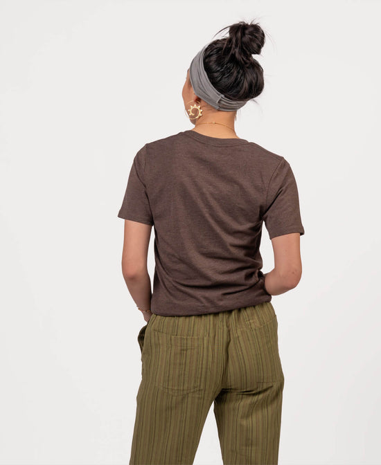 Closeout! Into the Forest Heathered T-Shirt - Shades May Vary (Unisex) - Wander Unisex T-Shirt | Camping T-Shirt | Soul Flower Women