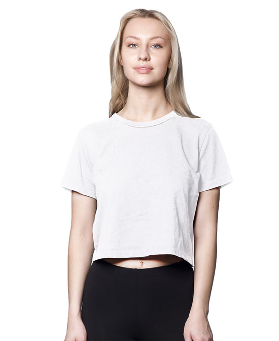 Easy Crop Tee in White - Easy Crop Tee in White